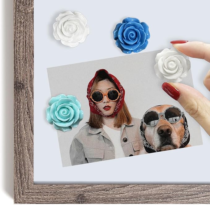15 pcs - Cute Flower Magnet, and Decoration - Image 4