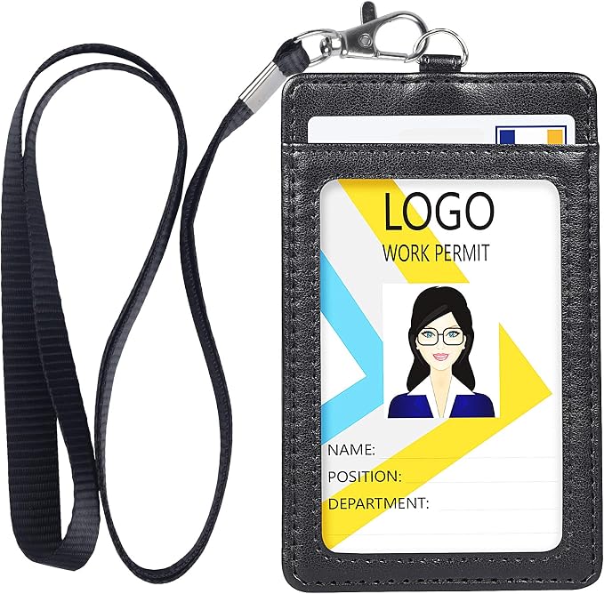 Teskyer Leather ID Badge Holder by TESKYER