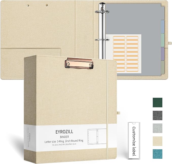 EYROZILL 3 Ring Binder 2 Inch, Binder by EYROZILL