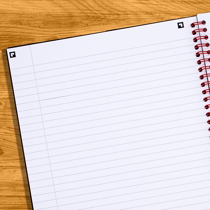 Black n' Red Notebook, Business Journal, 8-1/4" x 5-1/4", 70 Sheets, Optik Paper - Image 5