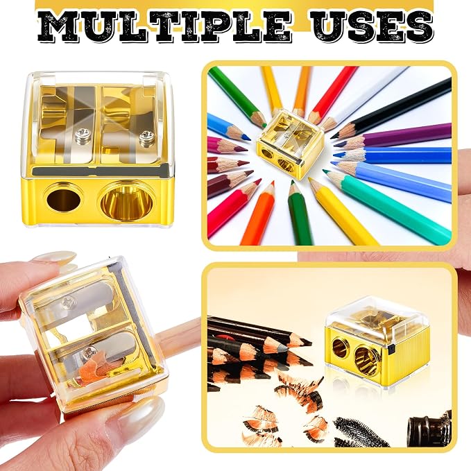 Chuangdi 5 Pack Makeup Pencil Sharpener Plastic Lip Liner Pencil Eyeliner - Image 7