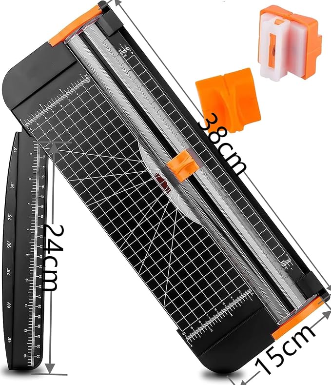 A4 Paper Cutter Paper Trimmer Portable Paper Slicer, 12 Inch Titanium - Image 3