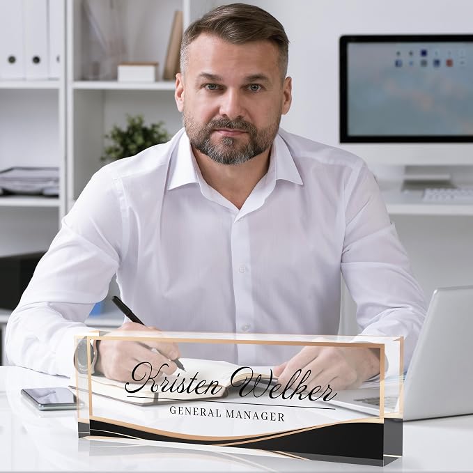 Personalized Office Name Plate, Custom Name Plate - Image 4