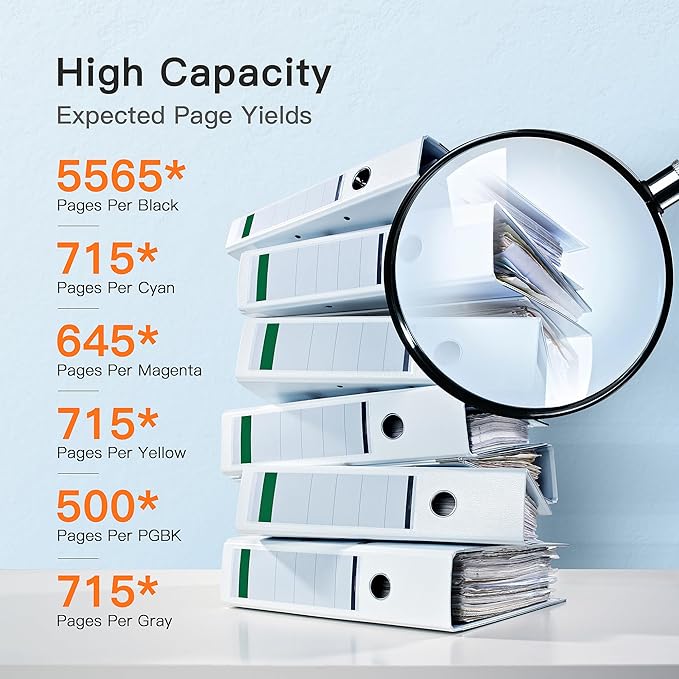 E-Z Ink 270 271 XL Ink Cartridges Compatible for Canon PGI-270XL CLI-271XL 6 Color Value Pack, use with TS9020 MG7720 TS8020 MG5720 MG5721 MG5722 MG6820 MG6821 MG6822 TS5020 TS6020 Printer-DeskLoop Office