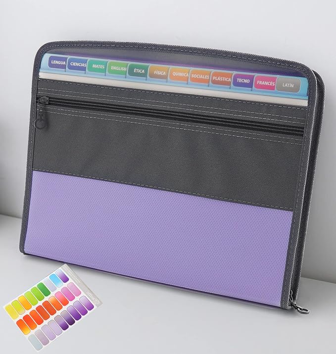 NAFY Accordion File Organizer, 13 Pockets Expanding File Folder by Nafy