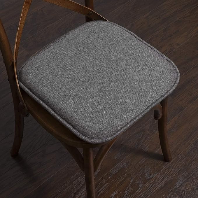 Sweet Home Collection Chair Cushion Memory Foam Pads Honeycomb Pattern Slip Non - Image 5