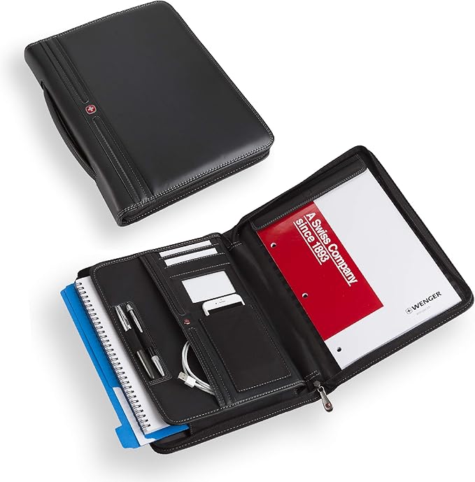 Wenger Concept Zippered Padfolio, Padded Document Organizer - Image 5
