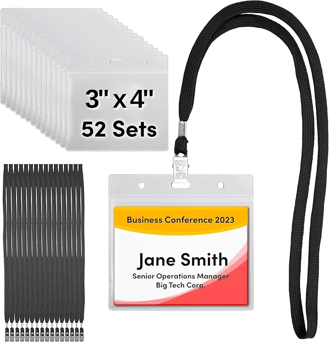SEE-IT! 52 Sets Badge Holders by SeeIt