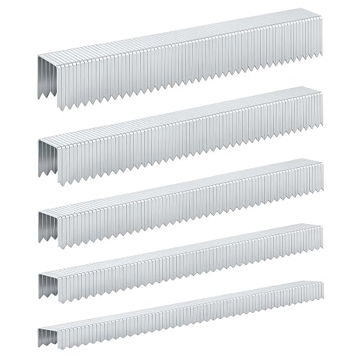 20 Gauge T/50 Staples, 1/4"+5/16"+3/8"+1/2"+9/16":2000pcs | Galvanized Nails by Unknown