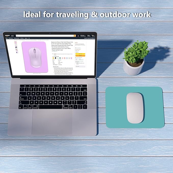 Dapesuom Small Mouse Pad, 6 x 8 Inch Thick Rubber Premium-Textured Non-Slip - Image 7