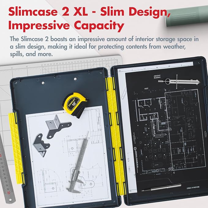 Dexas Legal Size XL Slimcase 2 Storage Clipboard, 15.5" x 10.5" - Image 2