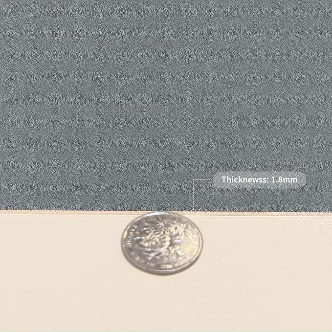 Zinkooat Leather Desk Mat, 1.8mm Thick, 15.75x63 Inch Desk Cover, Desk - Image 3