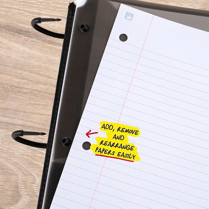 Five Star Flex Refillable Notebook + Study App 1 Inch O-Rings Binder - Image 4