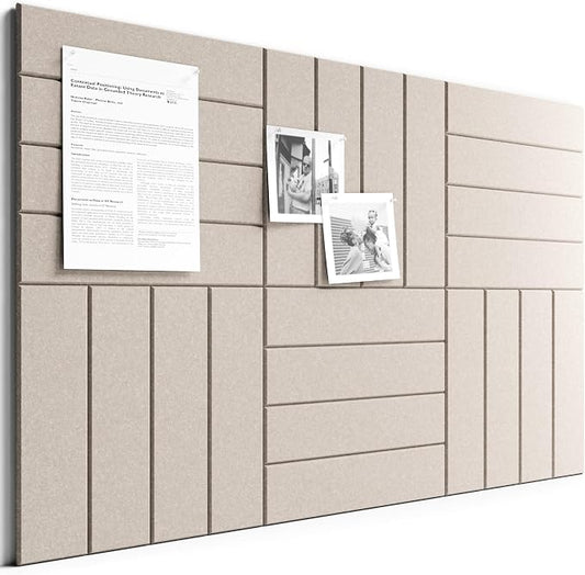 Bumusty Large Cork Board Alternative-36 x 24" Felt Bulletin Board Tiles by BUMUSTY