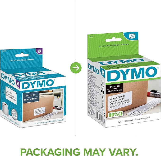 DYMO Authentic LW Large Shipping Labels, - Image 2