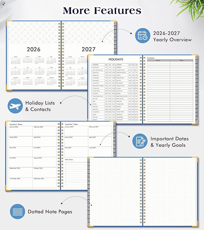 Planner 2026-2027, 18 Months Weekly and Monthly Hardcover Planner, January 2026 - Image 6