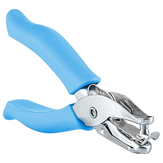 Enday Single Hole Punch – Blue 1/4" Hole Puncher Single by Enday