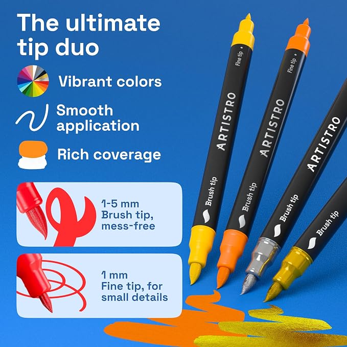 ARTISTRO 120 Acrylic Paint Markers - Image 3