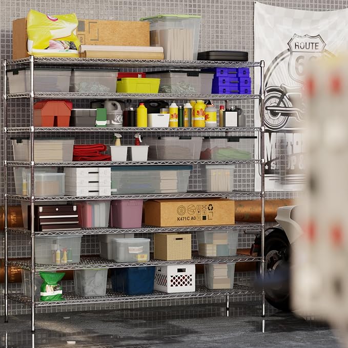 Regal Altair 24" Deep x 72" Wide x 74" Height Wire Shelving Kit | 8-Tier | NSF - Image 6