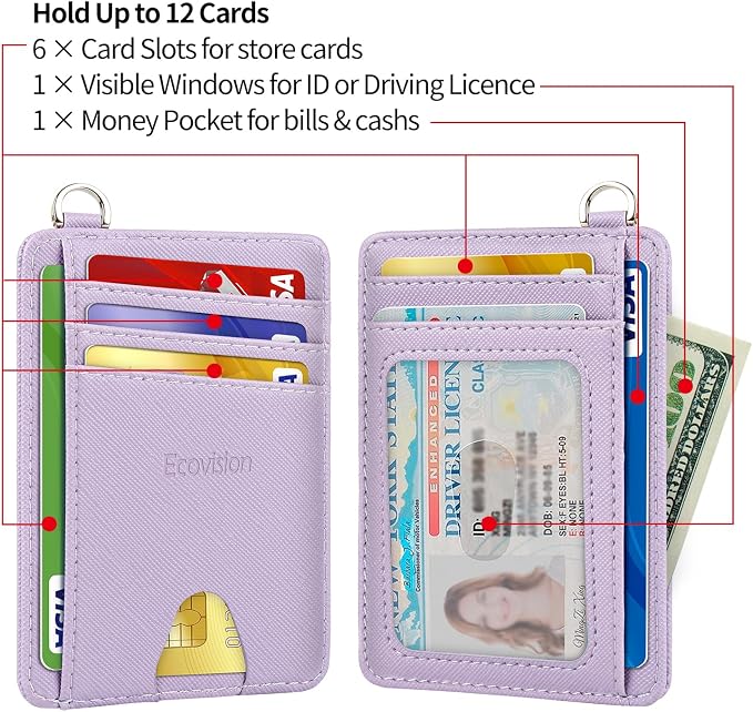 Slim Minimalist Front Pocket Wallet, RFID Blocking Credit Card Holder Wallet - Image 6