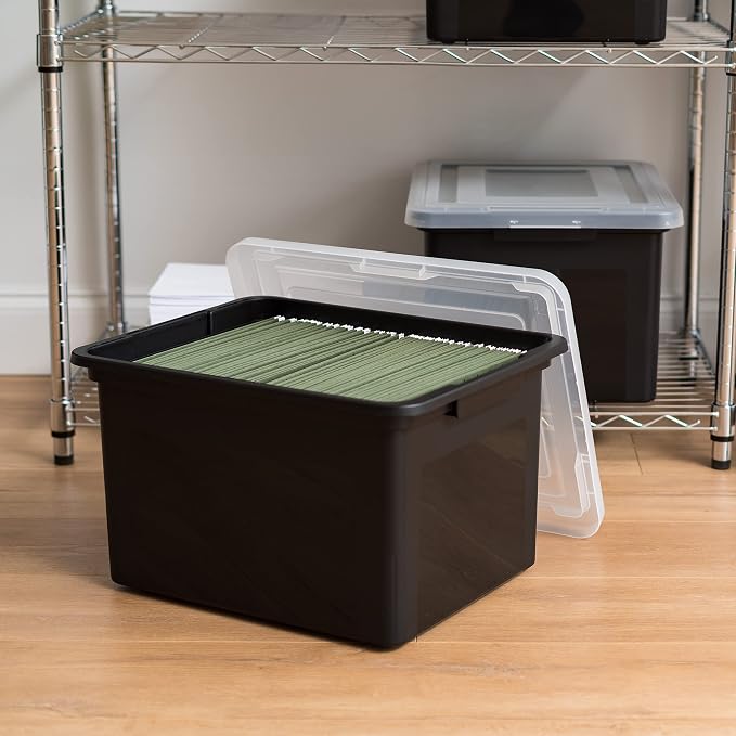 IRIS USA File Box, Plastic File Organizer - Image 8