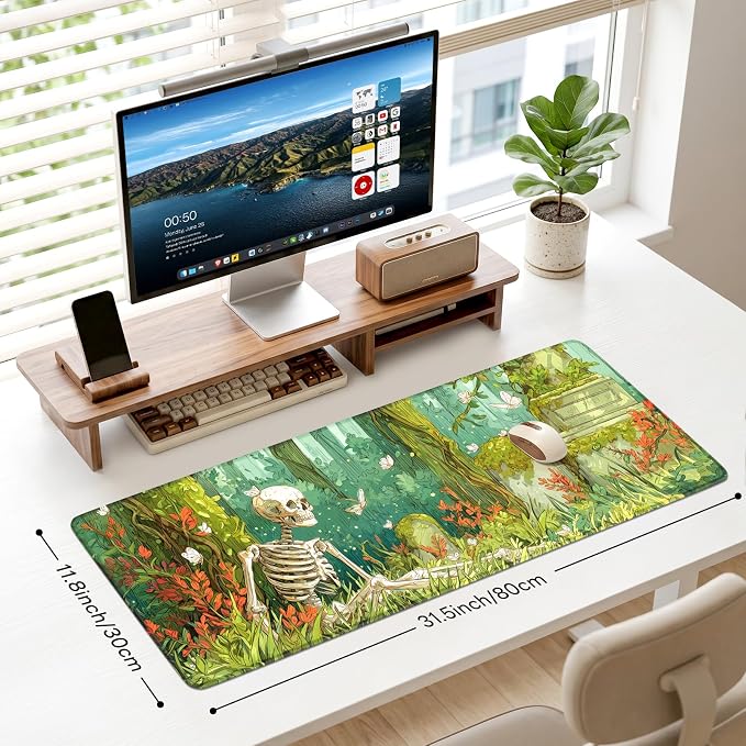 Desk Mat, Big Desk Pad, 31.5x11.8 Inches Extended Big Gaming Mouse Pad - Image 3