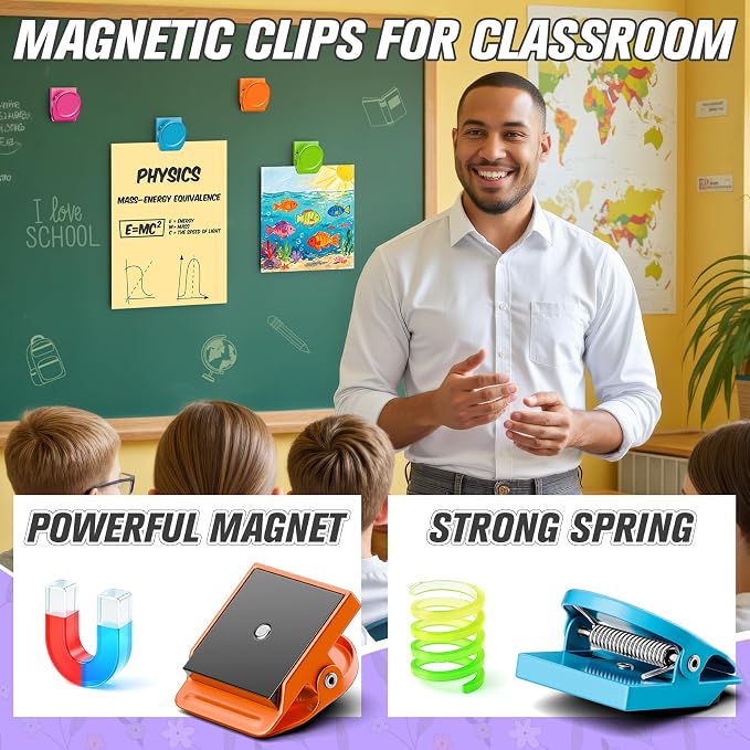 24 Pack Magnetic Clip Heavy Duty, Cute Magnetic Clips - Image 3