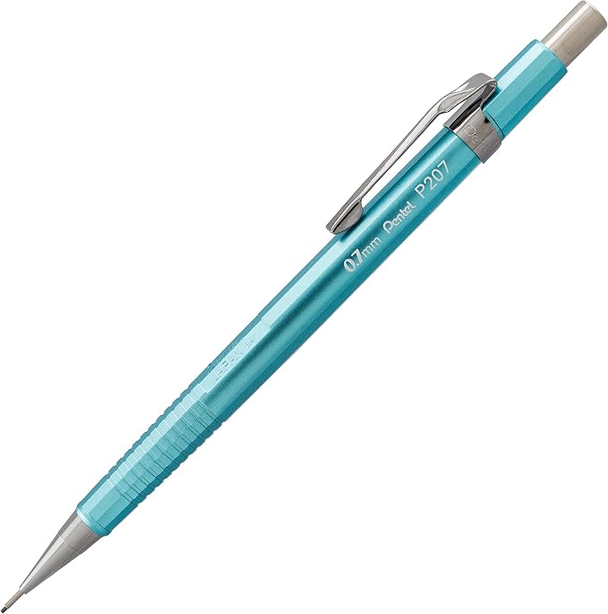 Pentel Sharp Mechanical Pencil, Medium Line, Metallic Barrel - Image 4