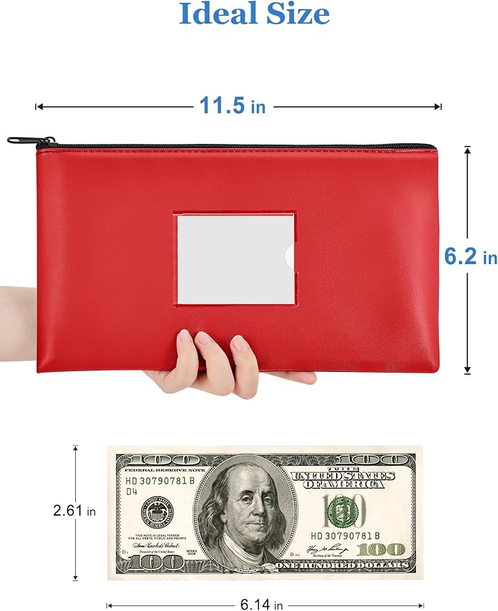 SMARTAKE 2-Pack Money Bags - Image 2