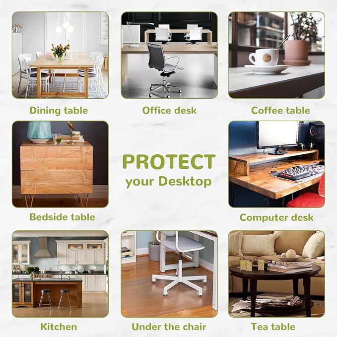 43 x 95 Inch Clear Table Cover Protector, 1.5mm Plastic Table Cover, Waterproof - Image 6