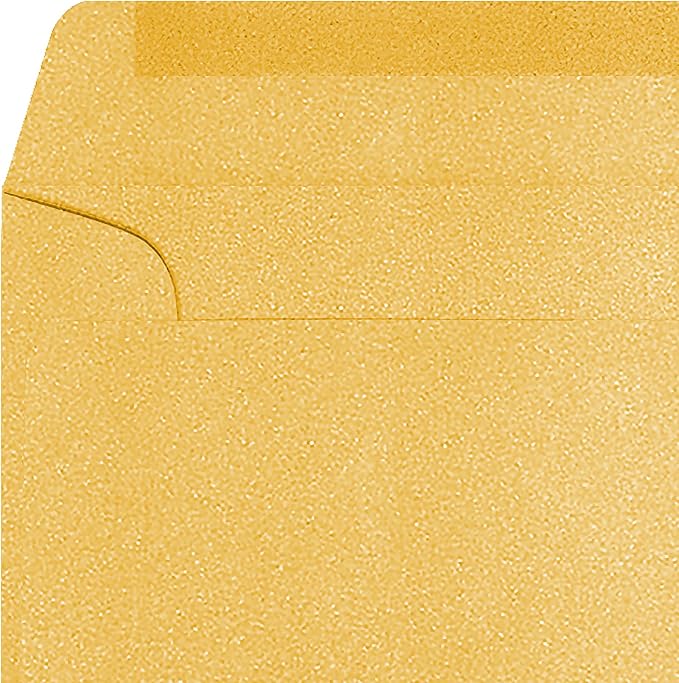 LUXPaper 9 x 12 Booklet Envelopes | Gold Metallic | 80lb. Text | 50 Qty - Image 4