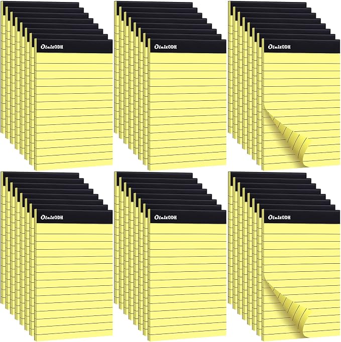 Oleitodh 4x6 Notepads – 48 Pack Yellow Memo Pads Small Writing Pads - Image 8