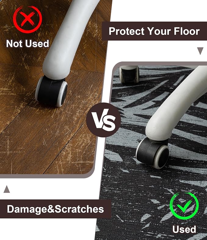 chakme Office Chair Mat for Hardwood Floor, Machine Wash - Image 4