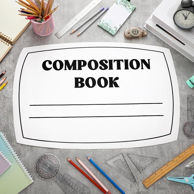 Fuutreo 3 Pcs Composition Book Bulletin Board Paper Composition Notebook - Image 3