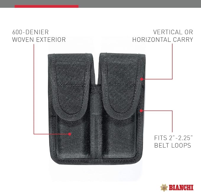 Bianchi Model 8002 Double Magazine Pouch - Image 2