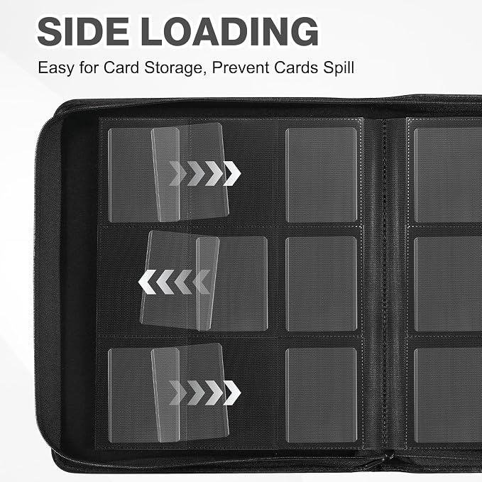 Toploader Binder, Holds 360 Toploader, 100 Toploaders INCLUDED, 9-Pocket PU - Image 7
