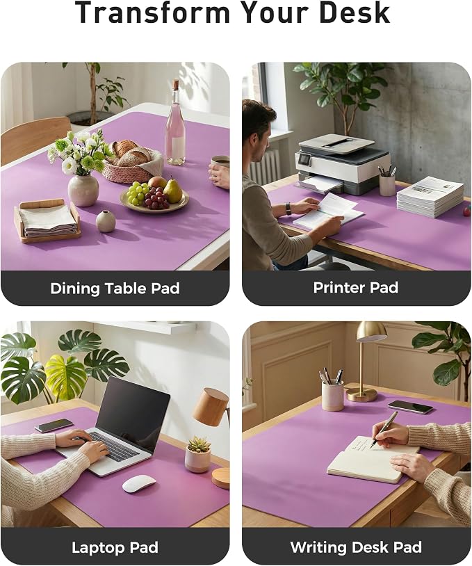 Aothia Faux Leather Desk Mat - Image 6