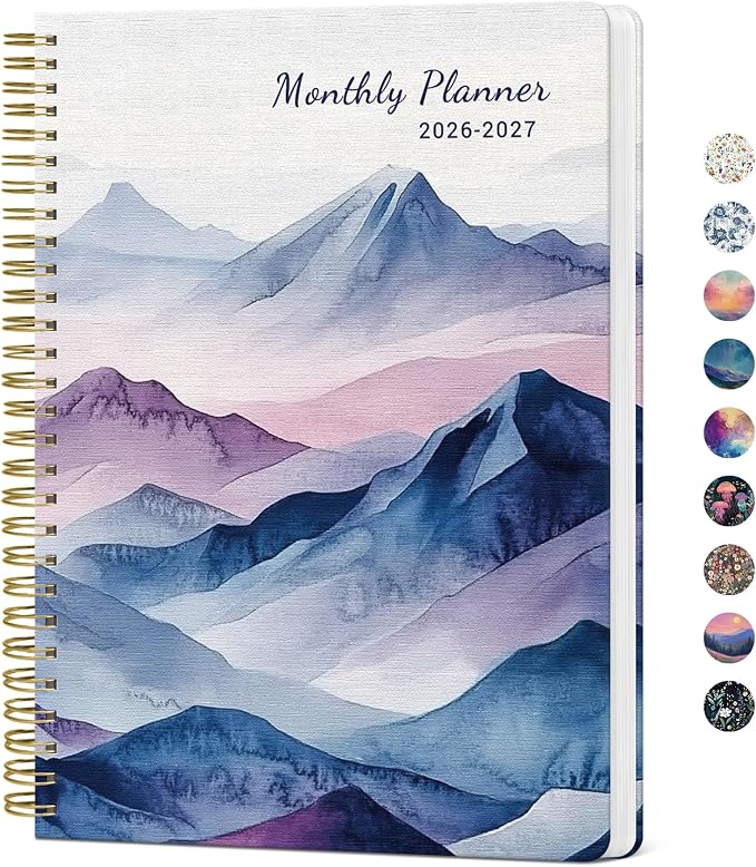 Monthly Planner 2026-2027, Aesthetic 2 Year Months Planner Calendar, 18-Months by Taja