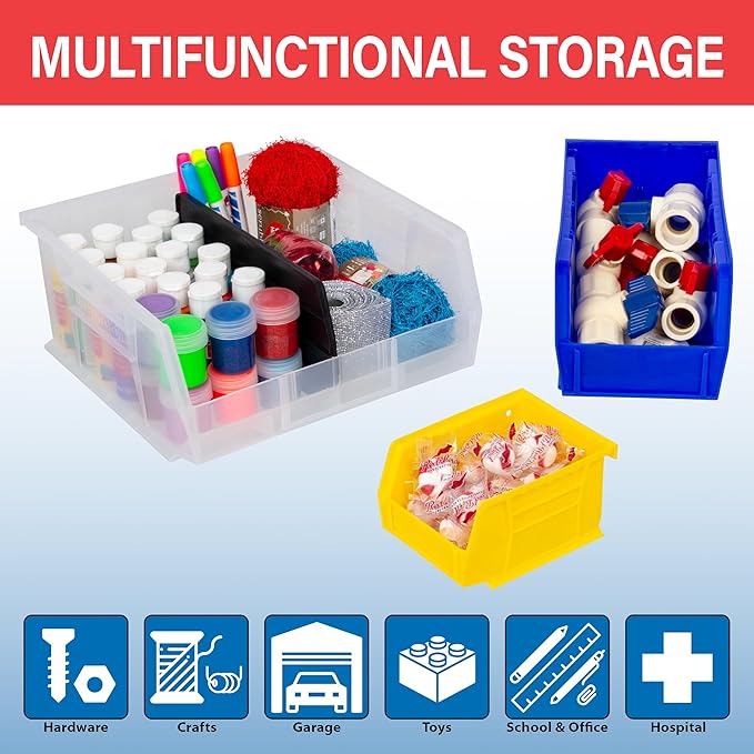 Akro-Mils 30240 AkroBins Plastic Storage Bins, Space Saving Stackable Bins - Image 3
