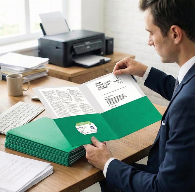 Zzrywuty 100 Packs Paper Green Folders - Image 6