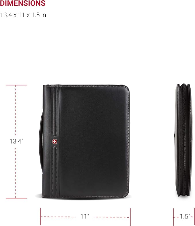 Wenger Concept Zippered Padfolio, Padded Document Organizer - Image 6