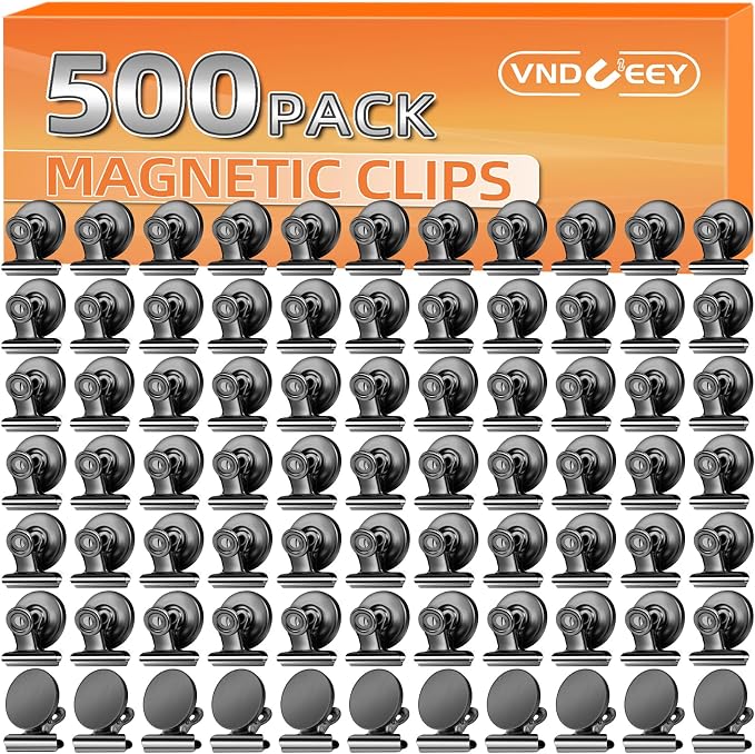 VNDUEEY 500 Pack Fridge Magnets Refrigerator Magnets, Strong Magnetic Clips by VNDUEEY