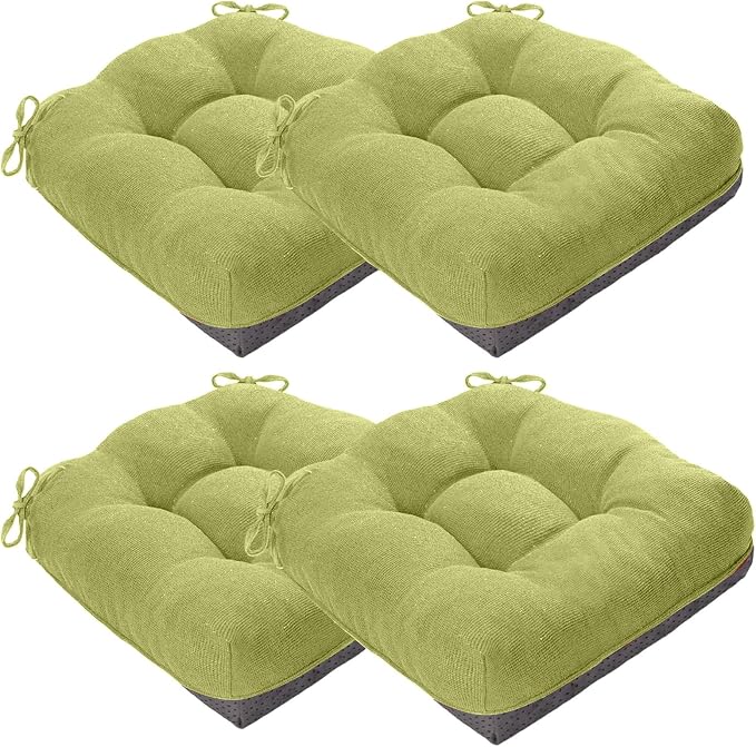 MAGIC ELEPHANT Chair Cushions for Dining Chairs, Memory Foam Kitchen Chair by Magicelephant