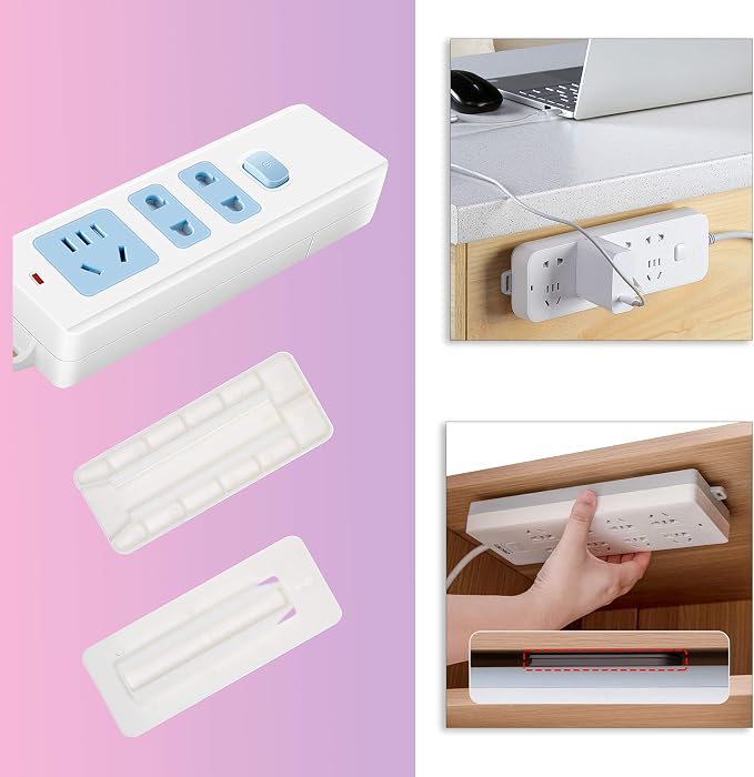 Self Adhesive Power Strip Holder 10 Pack - Image 7