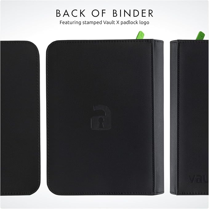 Vault X 4 Pocket Zip Binder, 160 Cards, Exo-Tec Material, 20 Side-Loading Pages - Image 9