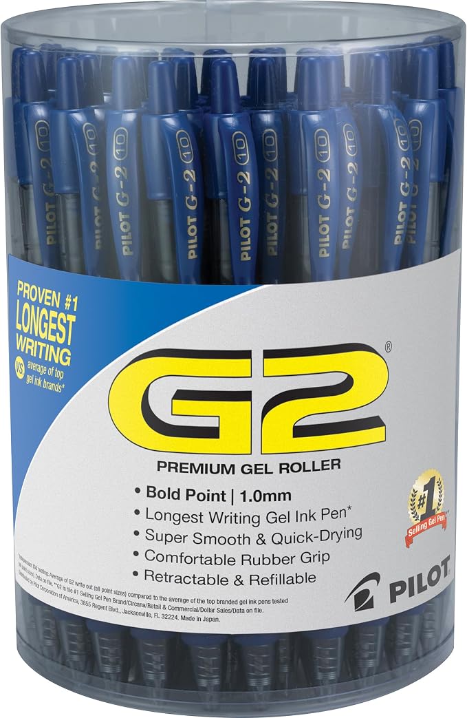 Pilot G2 Premium Gel Roller Pen, Retractable and Refillable, Bold Point 1 mm by PilotCorporationofAmerica
