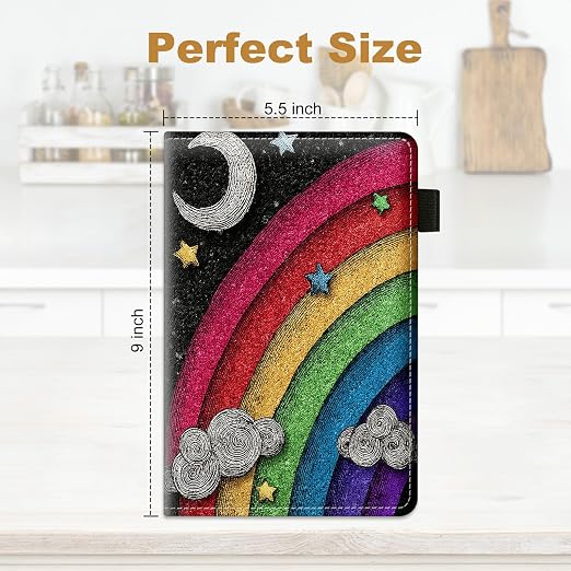 Rainbow Moon Large Server Book for Waitress & Waiter 9"x5.5" - Image 2