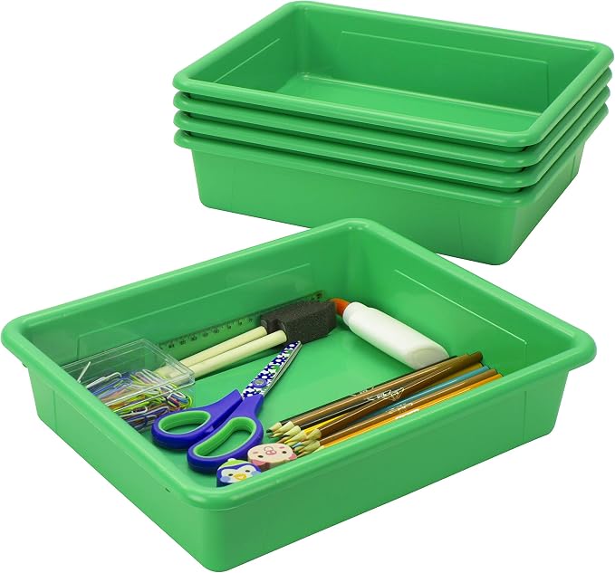 Storex Letter Size Flat Storage Tray – Organizer Bin - Image 4