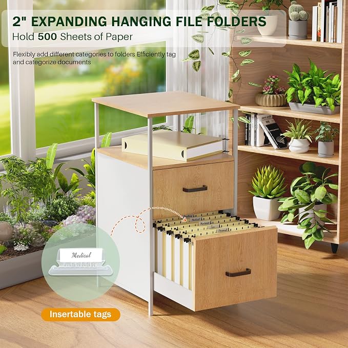 12 Pack Letter Size Hanging File Folders, Letter Hanging File Folder - Image 3