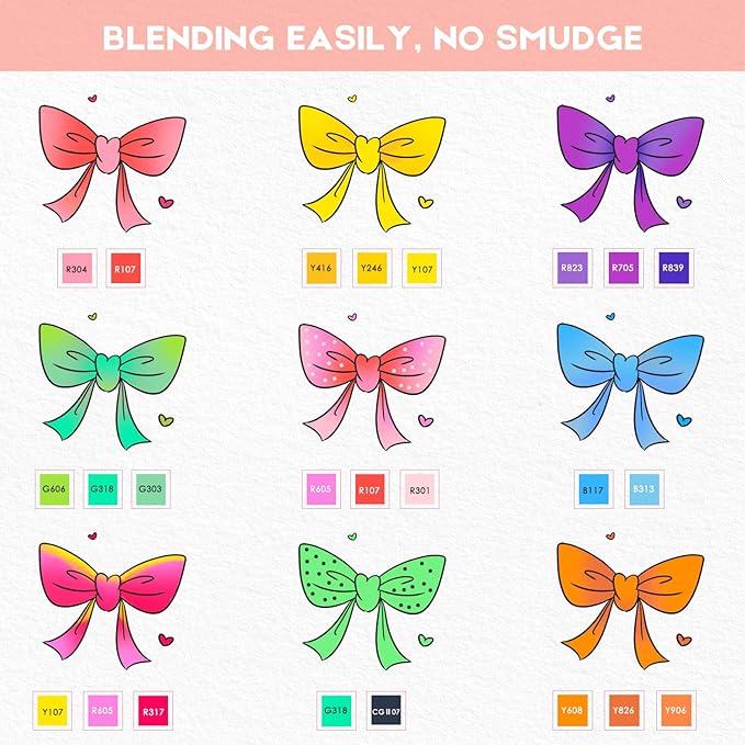 Caliart 101 Colors Brush & Chisel Alcohol Markers for Adult Coloring Book, Dual Tip Artist Sketch Art Markers, Aesthetic Cute Preppy Stuff School Supplies, Pens for Lettering Drawing Cards Planner-DeskLoop Office